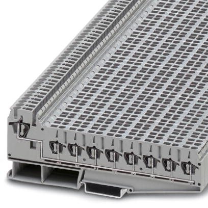 Phoenix Contact Potential Distributor Terminal Block; ZPV 1.5/2.5 (8/1); 15A; 300V; 2-Level; #24 - #10; Spring-Cage Connection; Gray